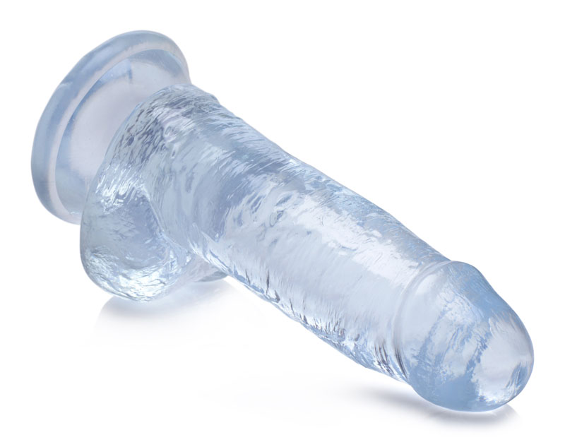 Jock C-Thru Dildo with Balls - 8 Inch - Image 4