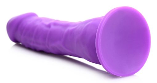 7 Inch Silicone Dildo - Grape - Image 3