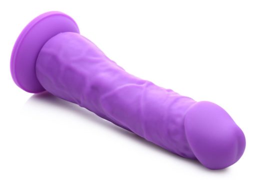 7 Inch Silicone Dildo - Grape - Image 4