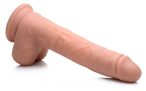 Vibrating & Thrusting Remote Control Silicone Dildo - 9 Inch - Image 3