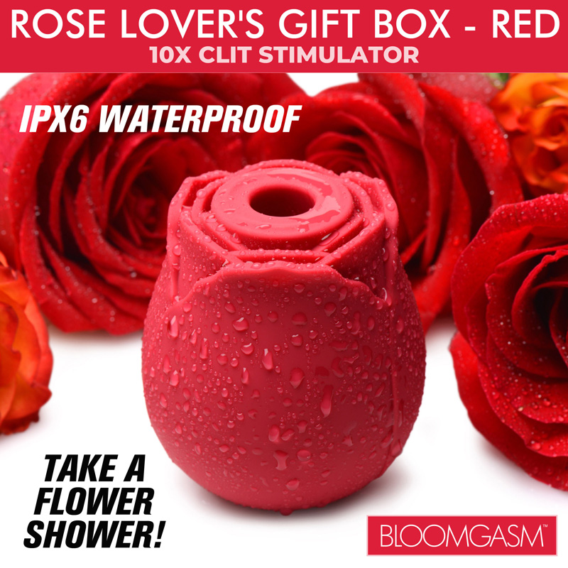 The Rose Lover's Gift Box 10X Clit Suction Rose - Red - Image 5