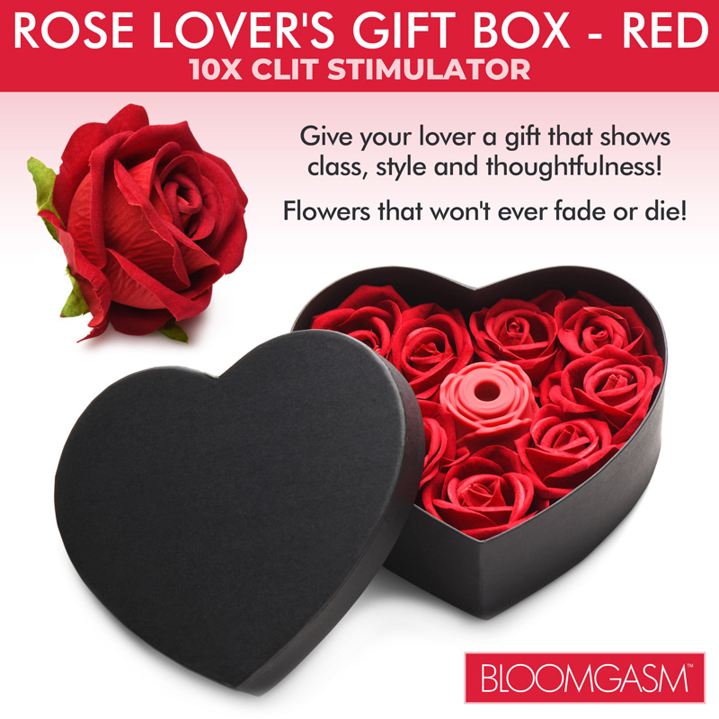 The Rose Lover's Gift Box 10X Clit Suction Rose - Red - Image 2