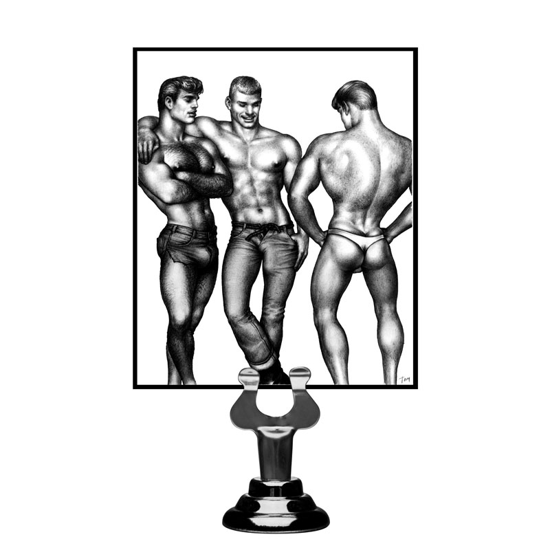 Tom of Finland 3 Piece Silicone Cock Ring Set - Blue - Image 3