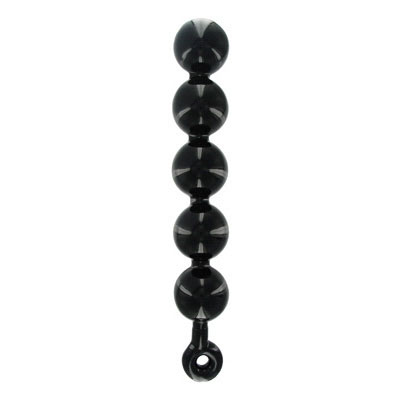 Black Baller Anal Beads - Image 8