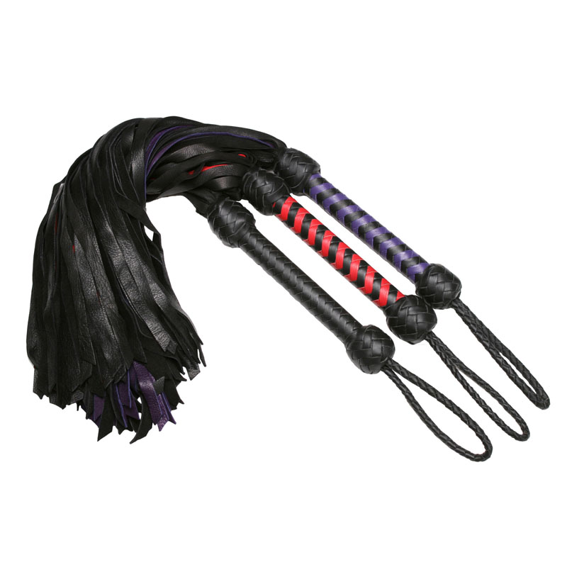Strict Leather Premium Deerskin Flogger- Red - Image 2