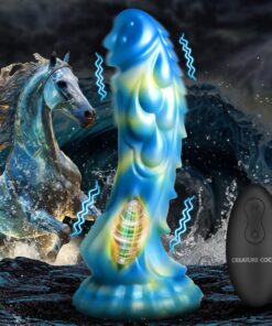Sea Stallion Vibrating Silicone Dildo with Remote