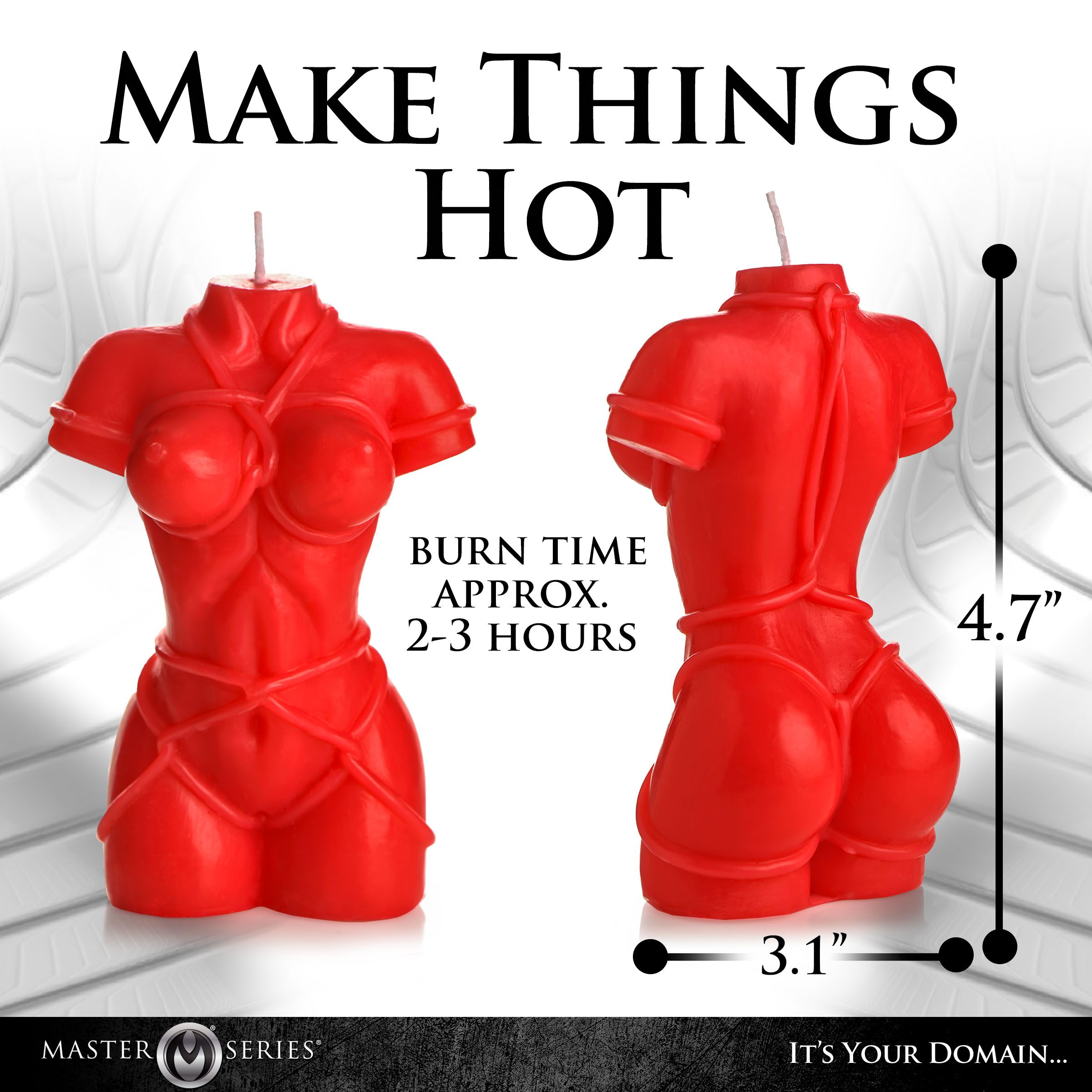 Bound Goddess Drip Candle - Red - Image 4