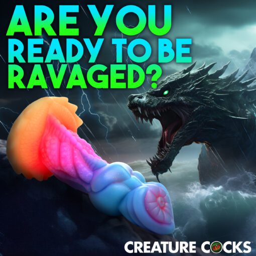 Aqua-Cock Glow-In-The-Dark Silicone Dildo - Image 3
