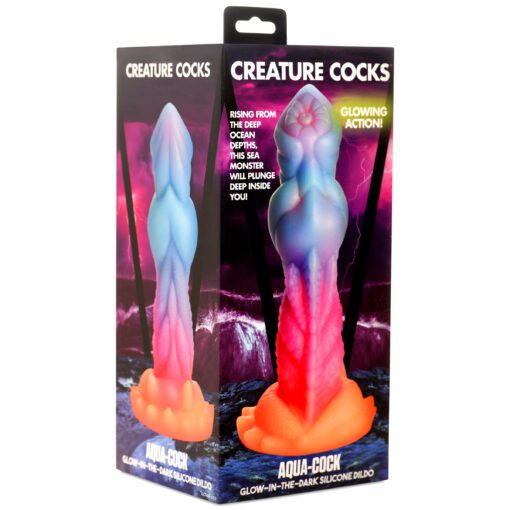Aqua-Cock Glow-In-The-Dark Silicone Dildo - Image 9