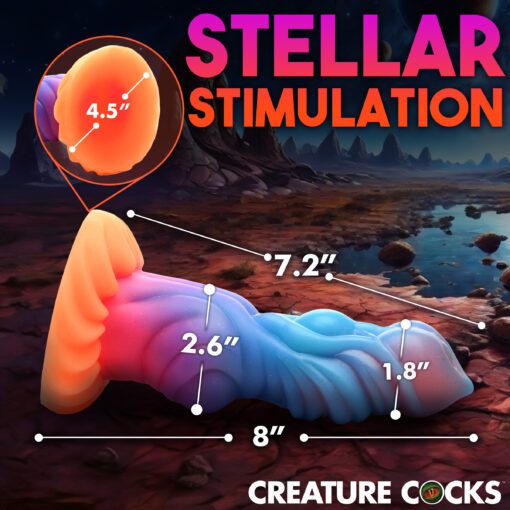 Alien Invader Glow-In-The-Dark Silicone Dildo - Image 4