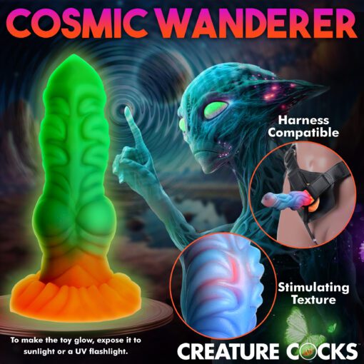 Alien Invader Glow-In-The-Dark Silicone Dildo - Image 7