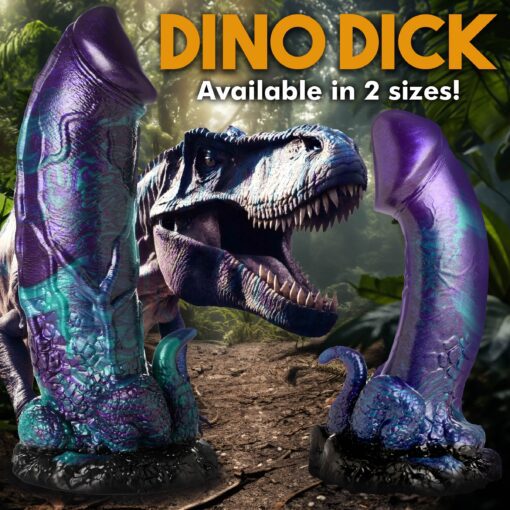 Dino-Dick Silicone Dildo - Large - Image 8