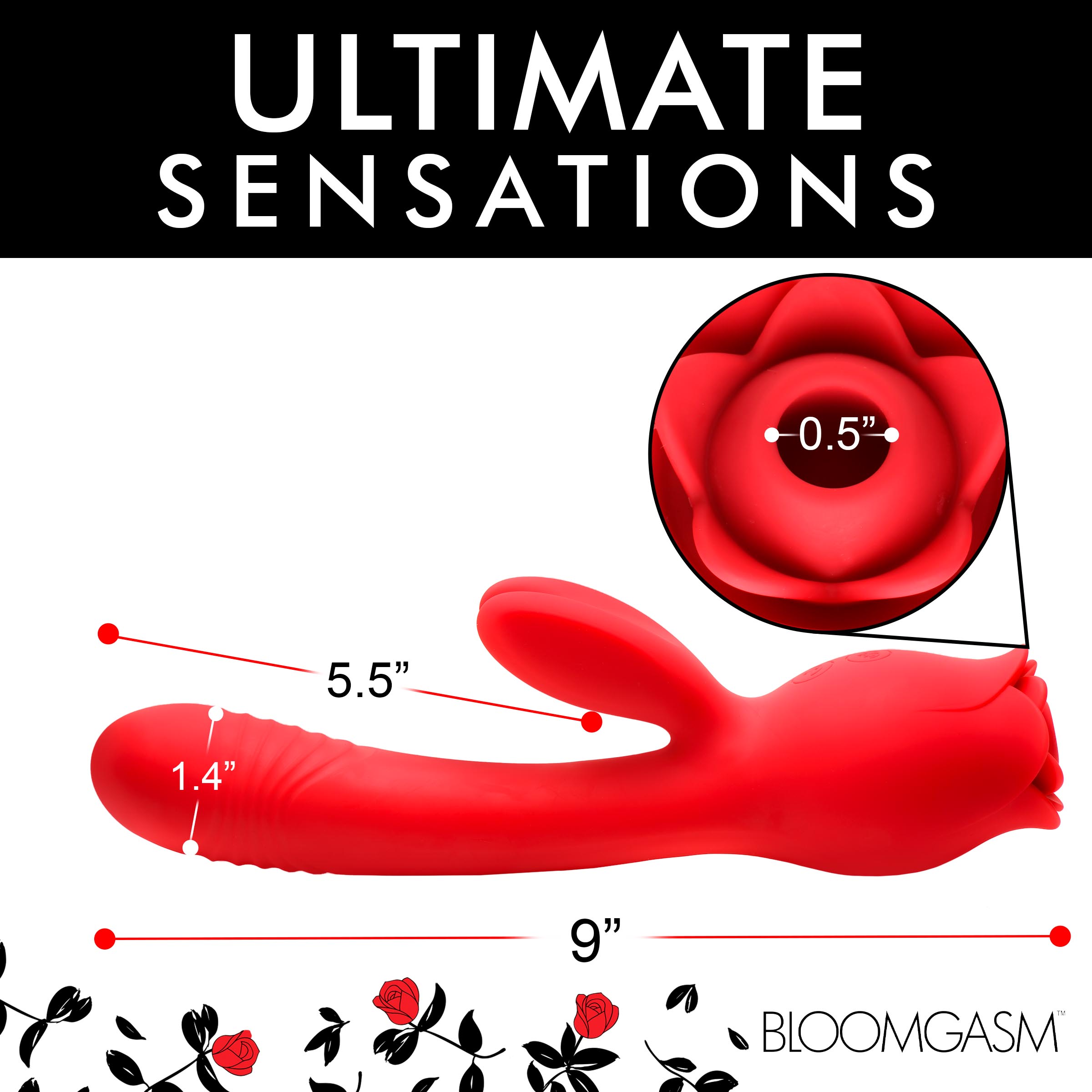 Blooming Bunny Sucking and Thrusting Silicone Rabbit Vibrator - Image 3
