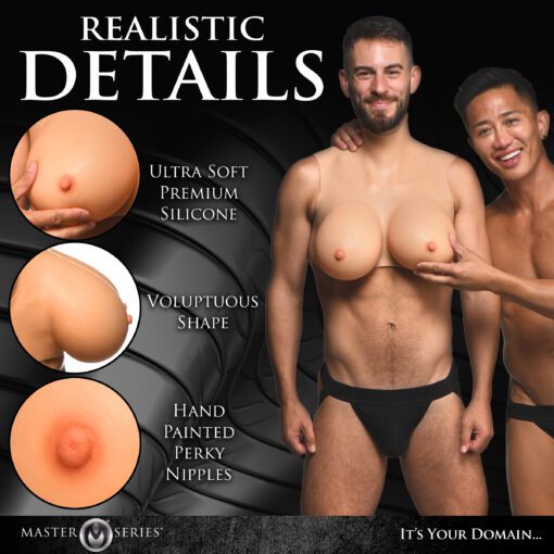 Perky Pair G-Cup Wearable Silicone Breasts - Image 6