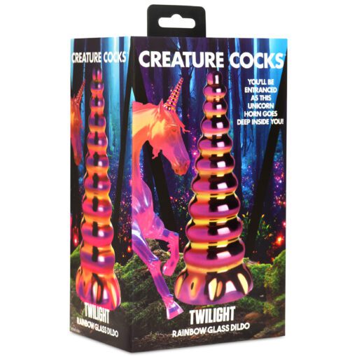 Twilight Rainbow Glass Dildo - Image 8