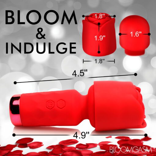 Pleasure Rose-Petite Mini Silicone Rose Wand - Image 4