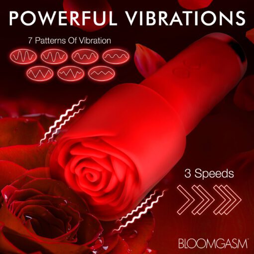 Pleasure Rose-Petite Mini Silicone Rose Wand - Image 6