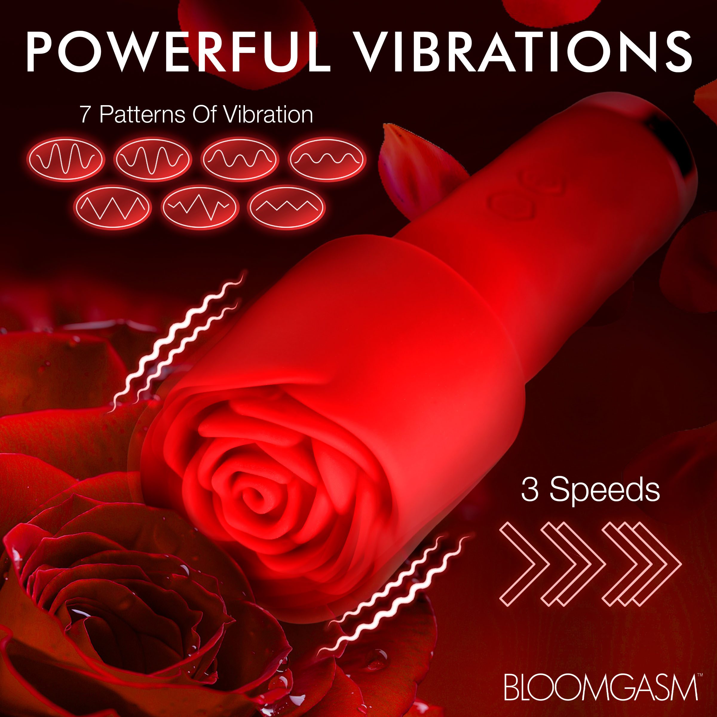 Pleasure Rose-Petite Mini Silicone Rose Wand - Image 6