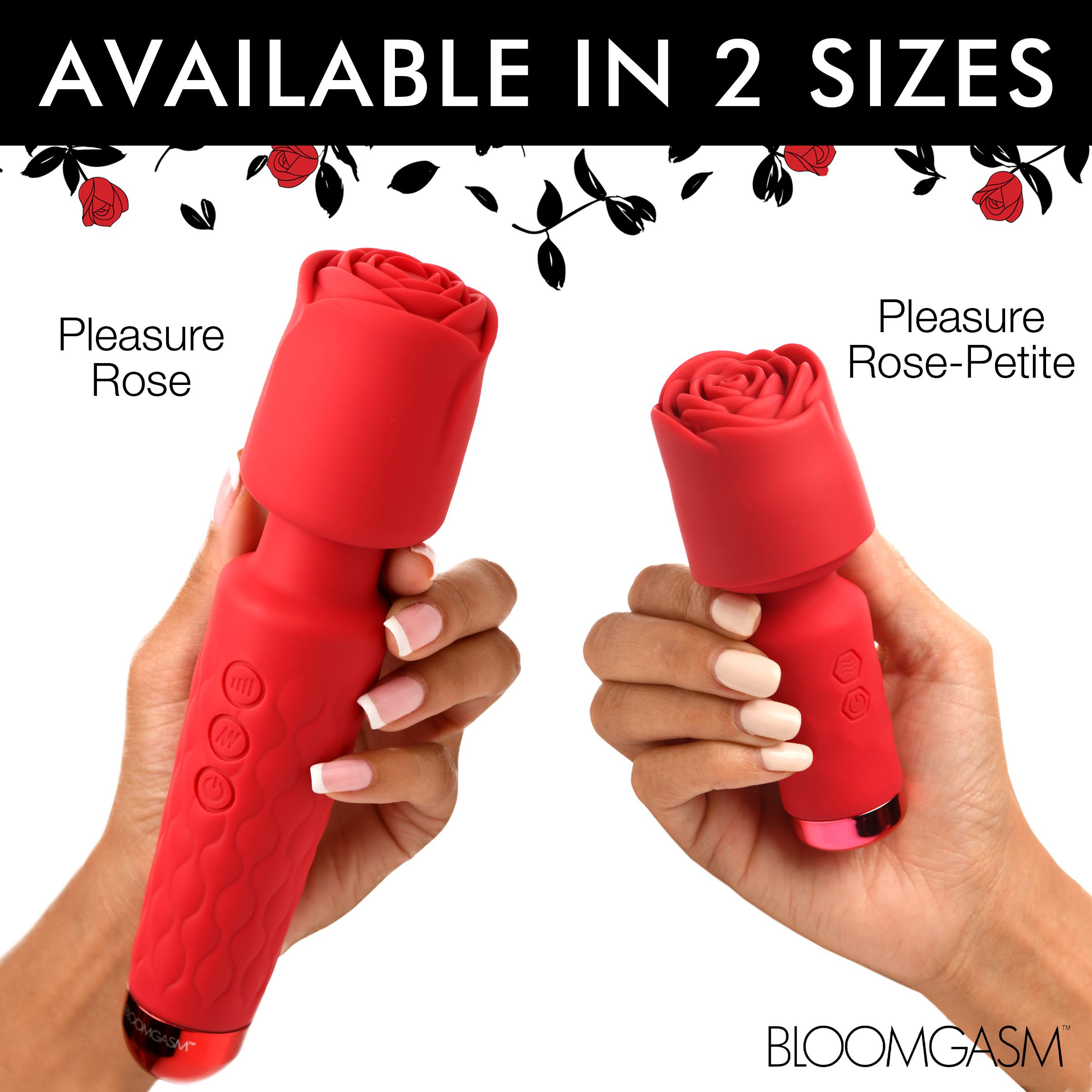 Pleasure Rose-Petite Mini Silicone Rose Wand - Image 8