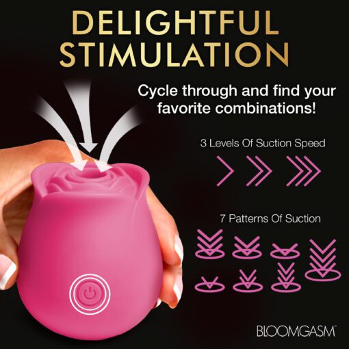 The Perfect Rose Clitoral Stimulator - Pink - Image 6