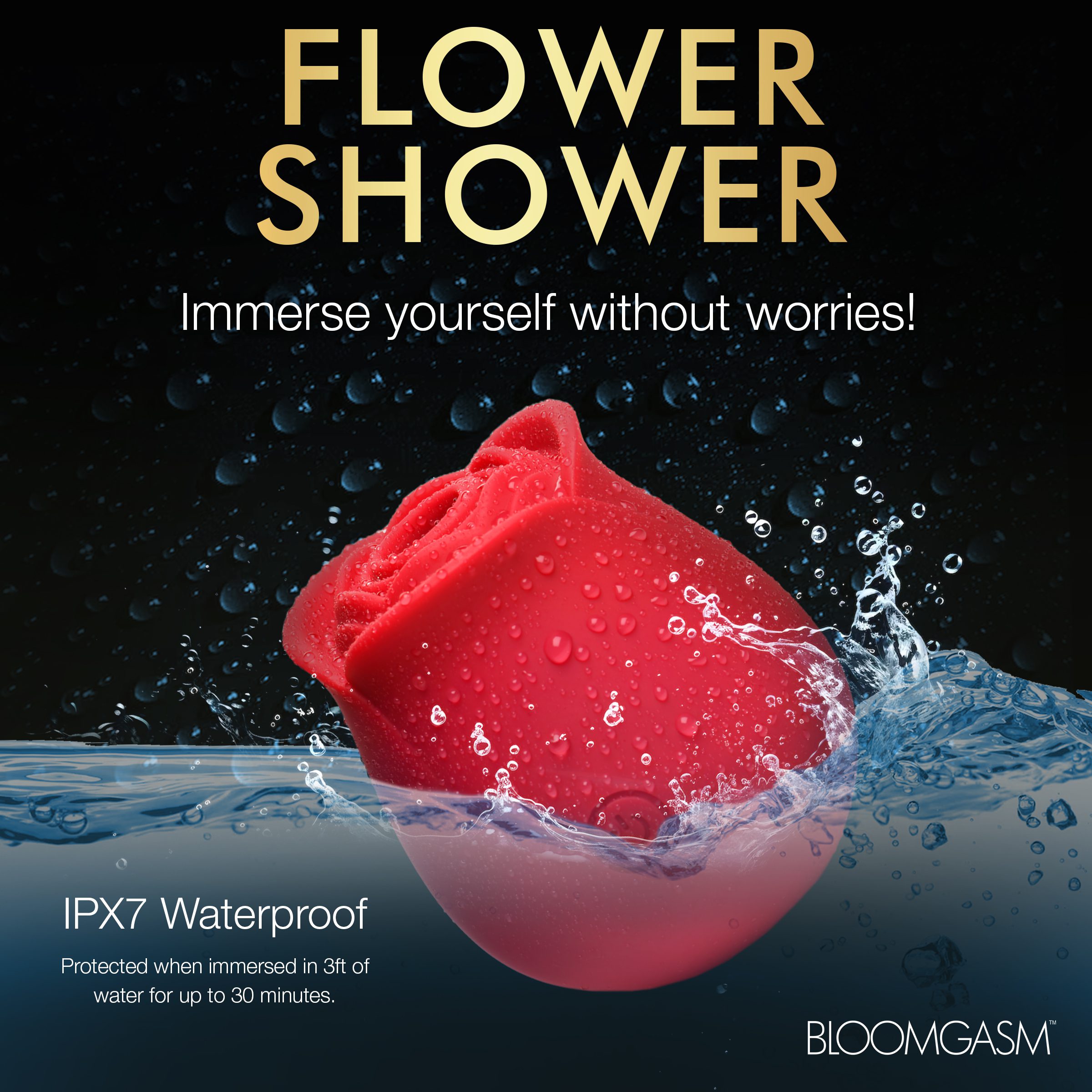 The Perfect Rose Clitoral Stimulator - Red - Image 3