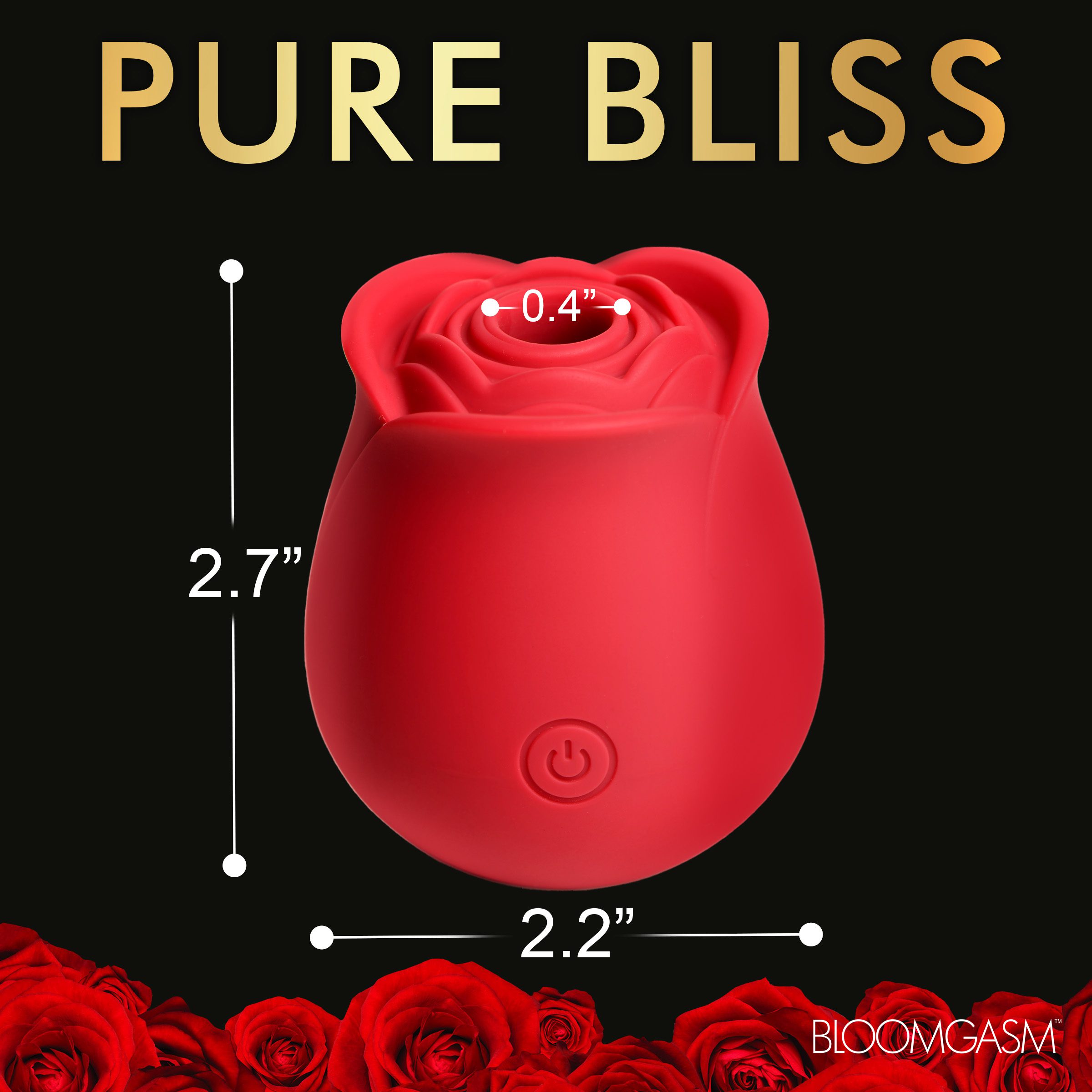 The Perfect Rose Clitoral Stimulator - Red - Image 4