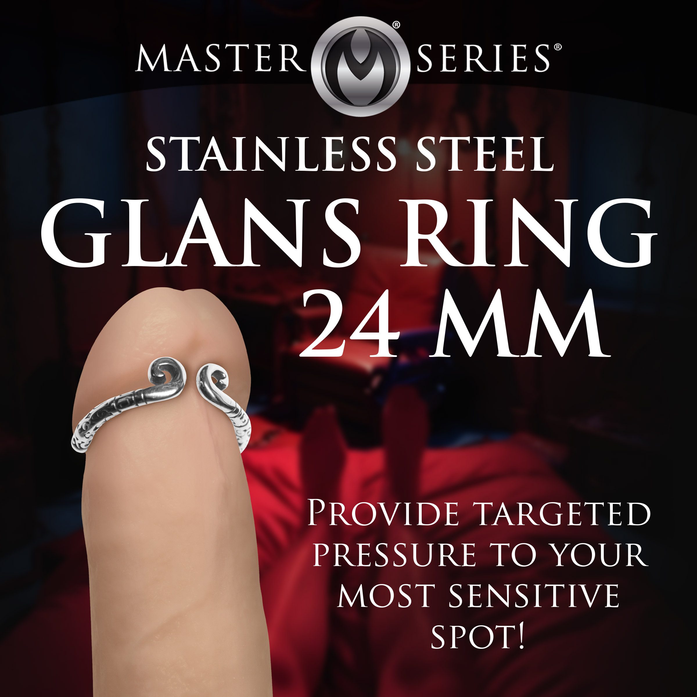Kingpin Stainless Steel Glans Ring - 24MM - Image 2