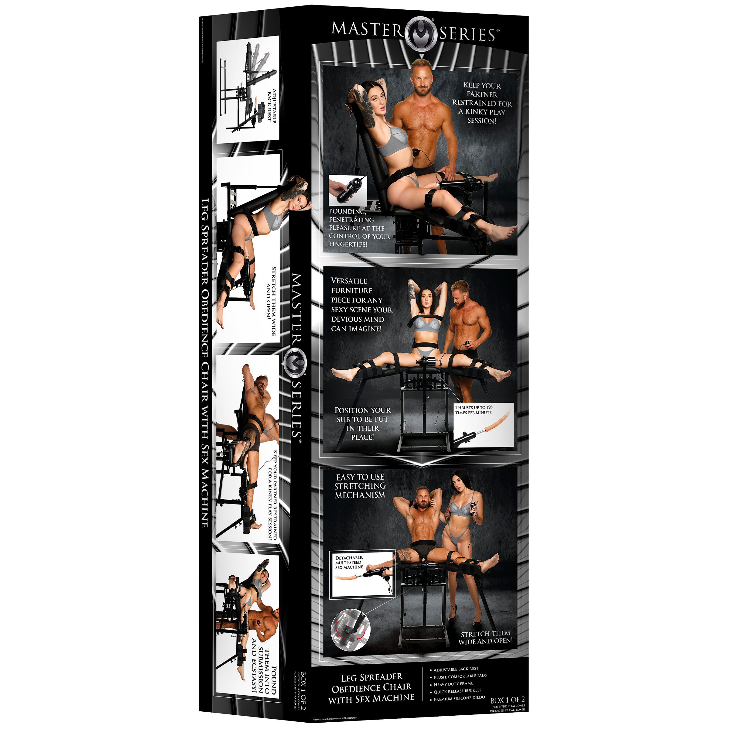 Leg Spreader Obedience Chair with Sex Machine - Image 11