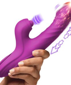 Bumping Bunny Thrusting & Pulsing Silicone Rabbit Vibrator