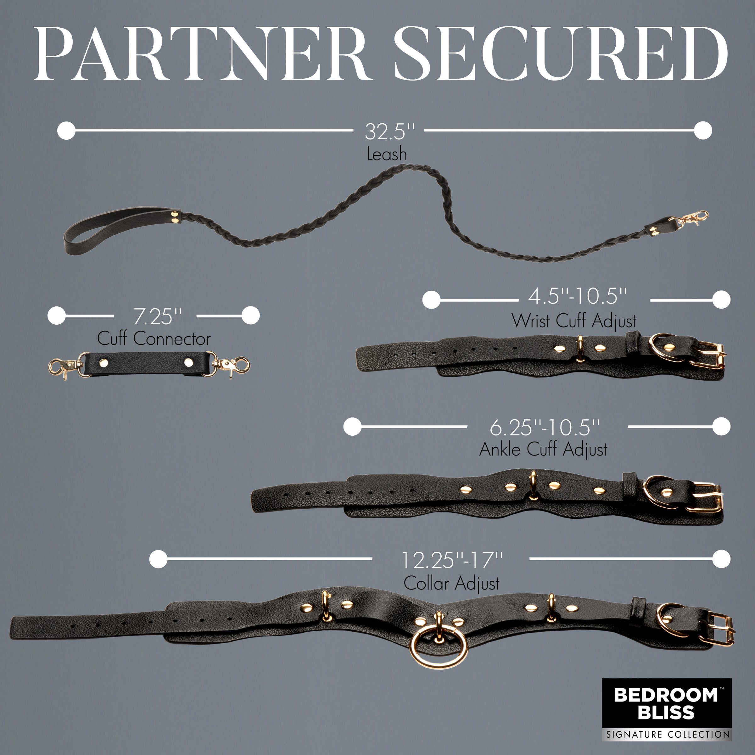 Lover's Restraints Set - Black - Image 4