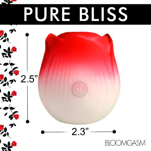 Pulsing Petals Throbbing Rose Clit Stimulator - Red - Image 4