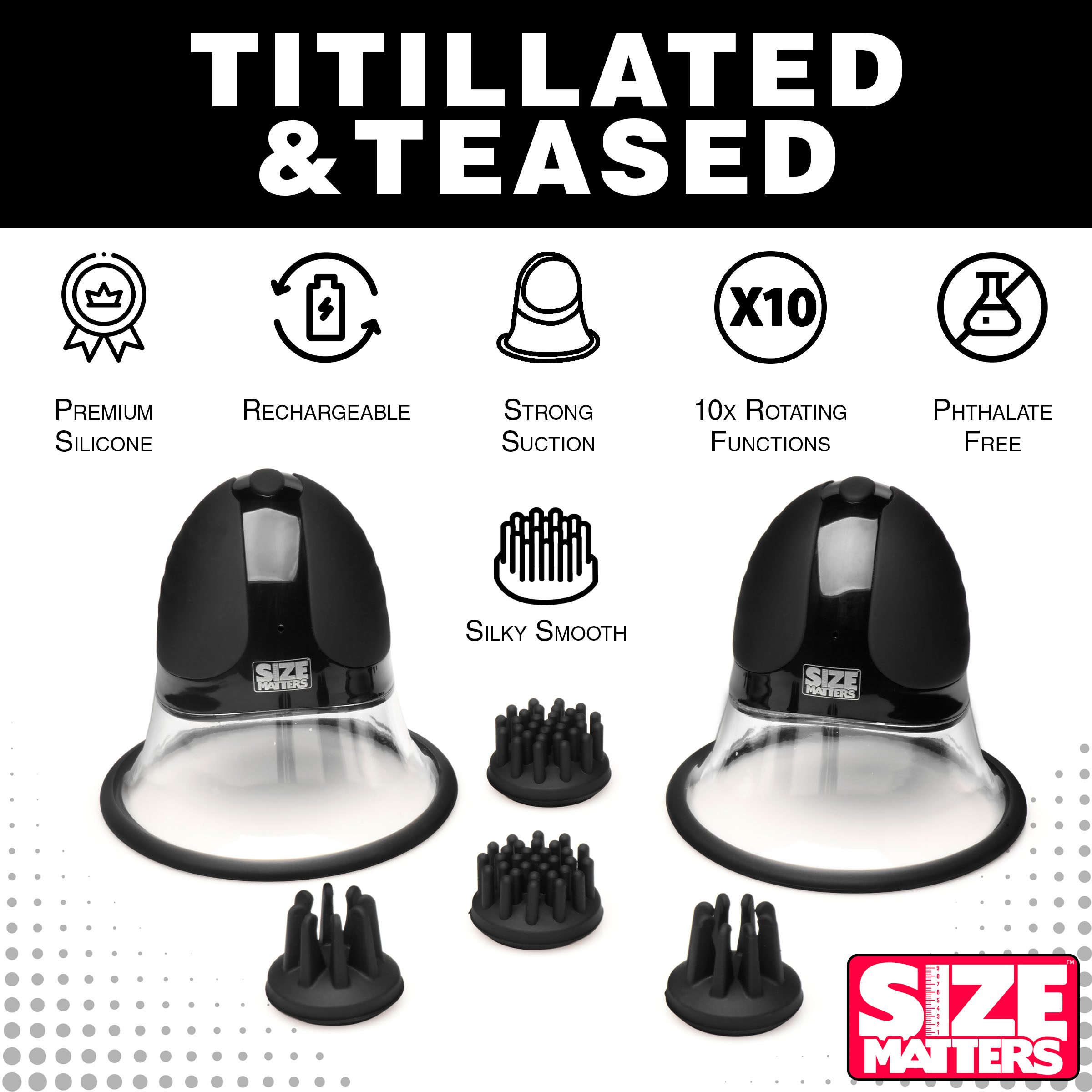 10X Rotating Nipple Suckers with 4 Attachments - Image 5