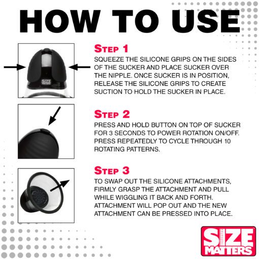 10X Rotating Nipple Suckers with 4 Attachments - Image 7