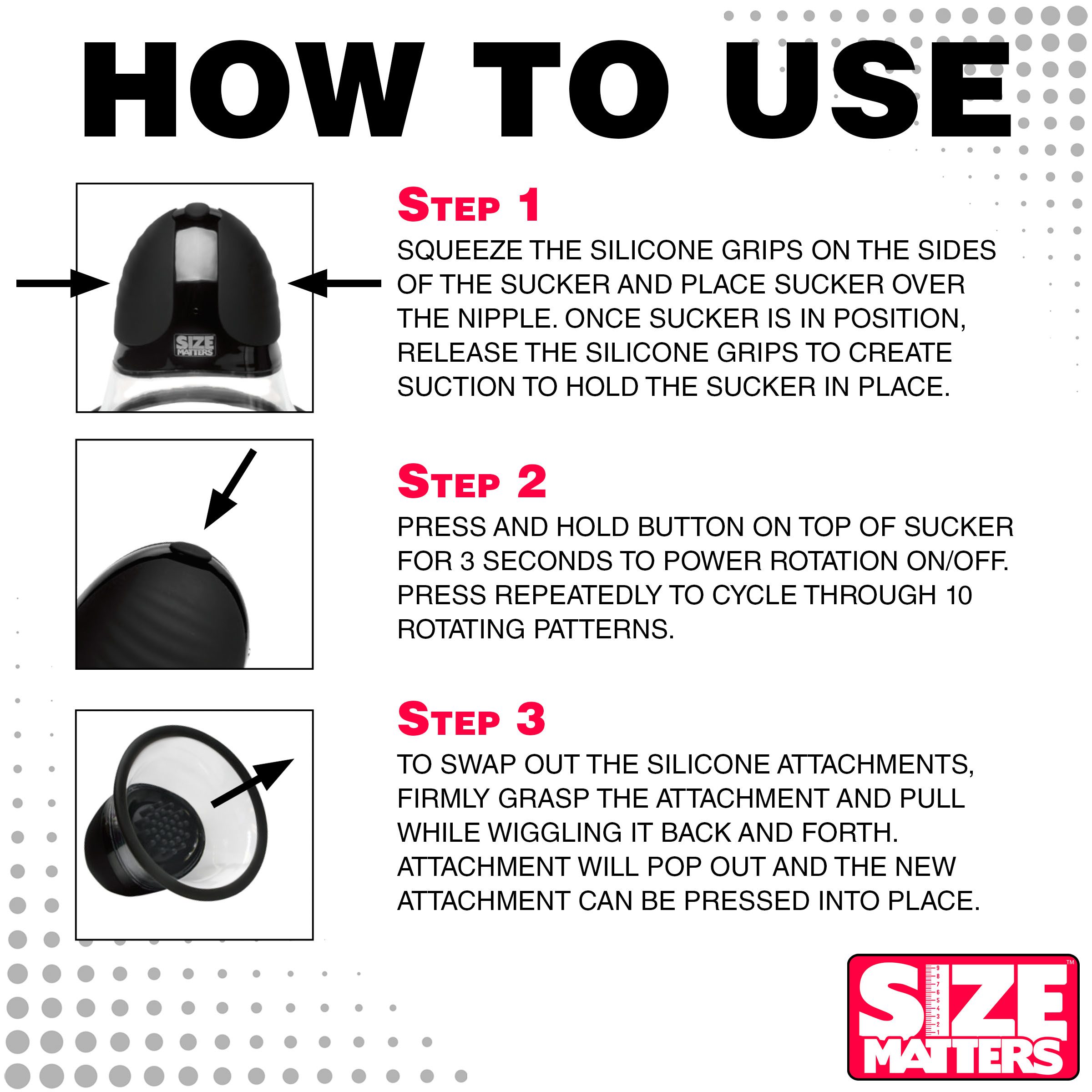 10X Rotating Nipple Suckers with 4 Attachments - Image 7