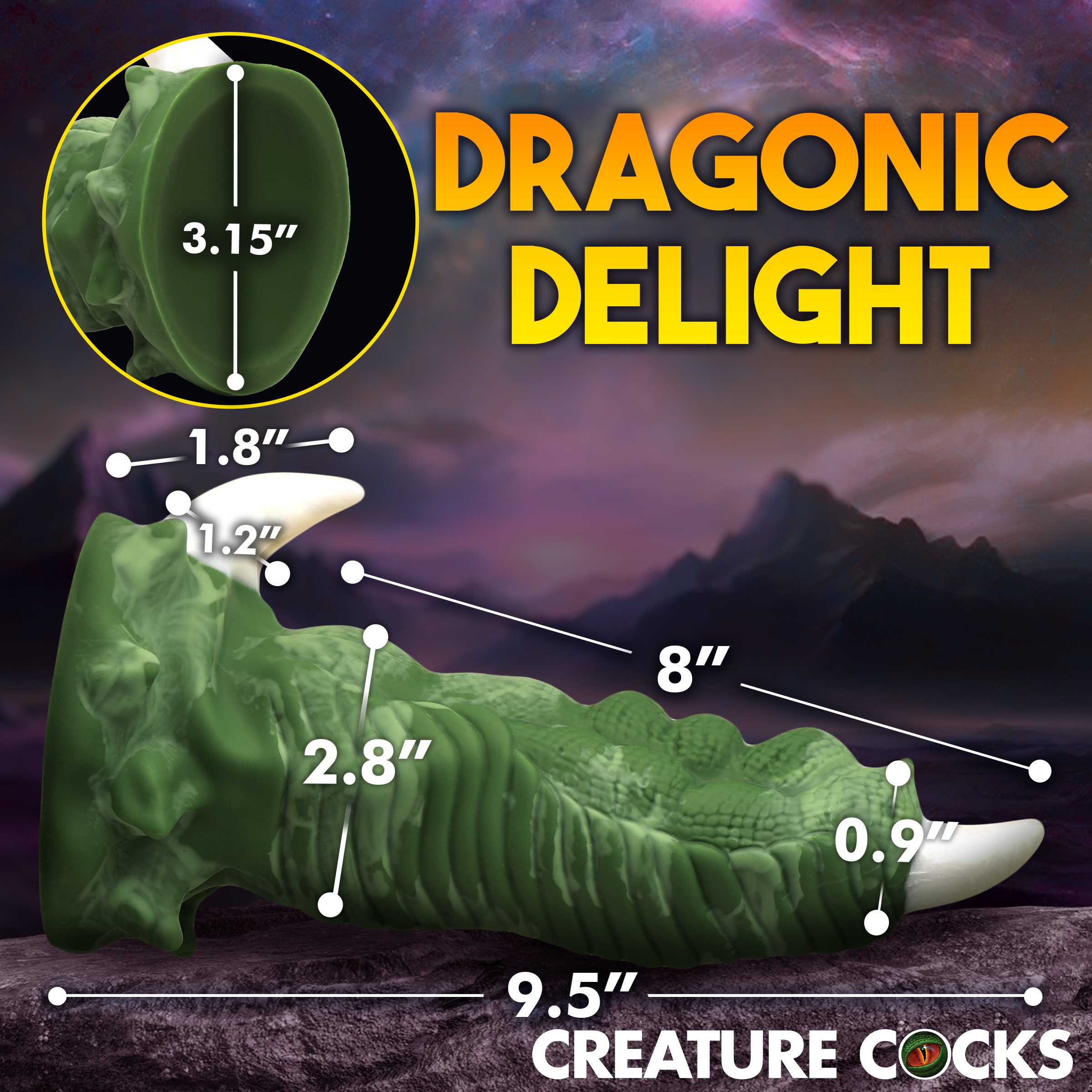 Large Dragon Claw Silicone Dildo - Image 4