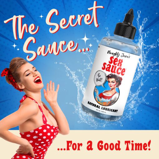 Naughty Jane's Sex Sauce Natural Lubricant - 8oz - Image 3