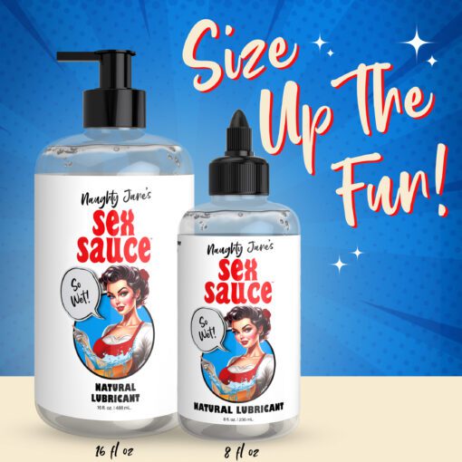 Naughty Jane's Sex Sauce Natural Lubricant - 8oz - Image 6