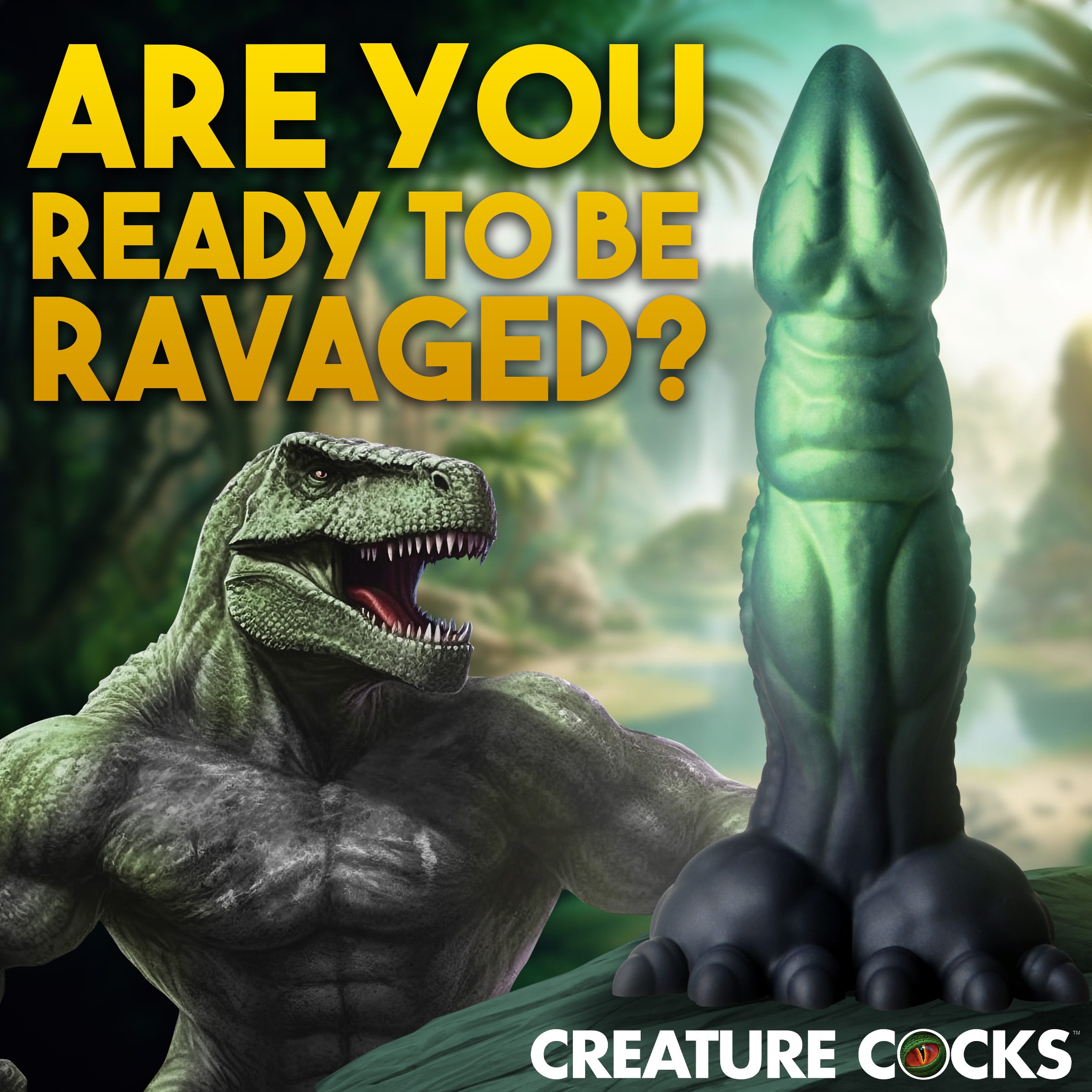 Dickosaur Dinosaur Silicone Dildo - Image 3