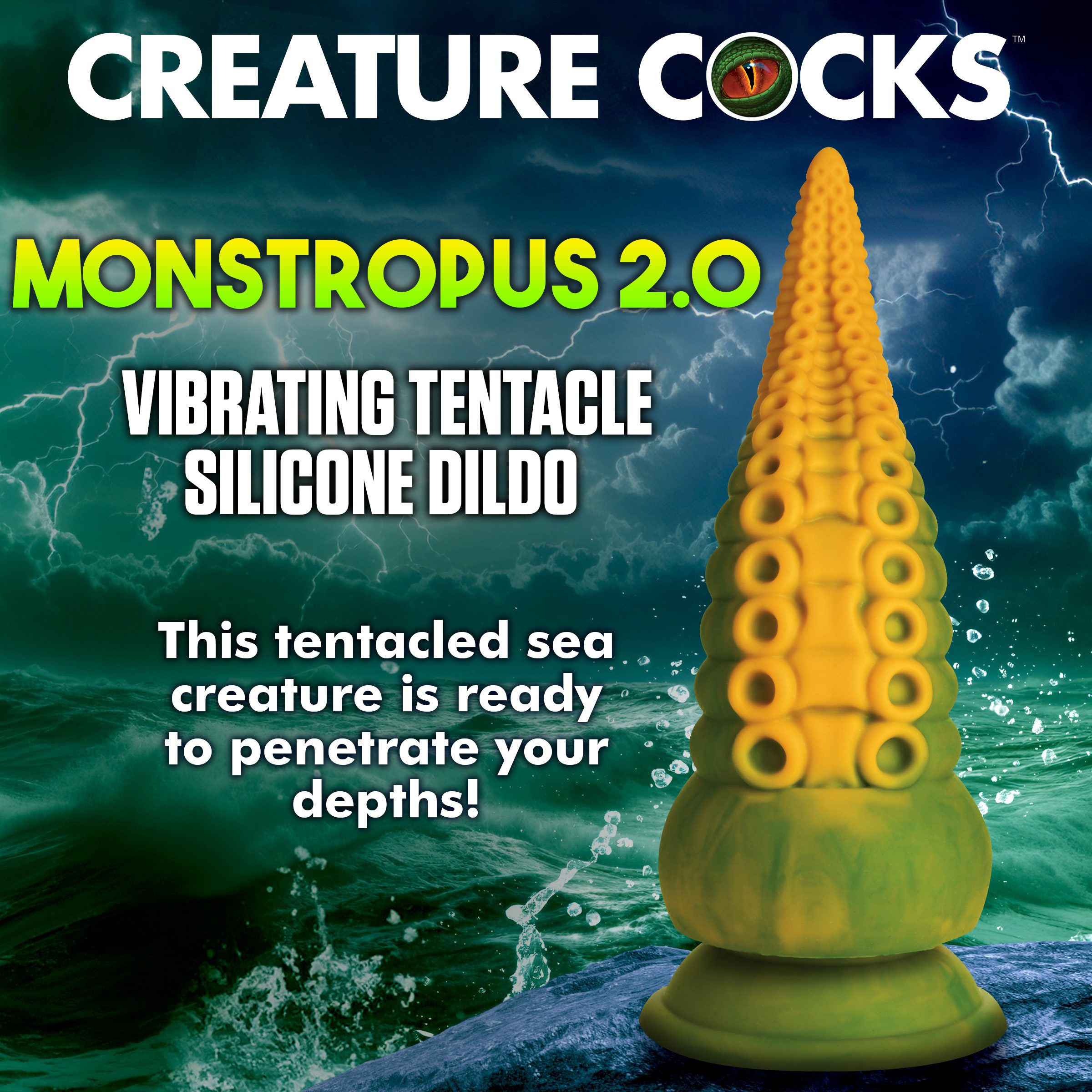 Monstropus 2.0 Vibrating Tentacle Silicone Dildo - Image 2