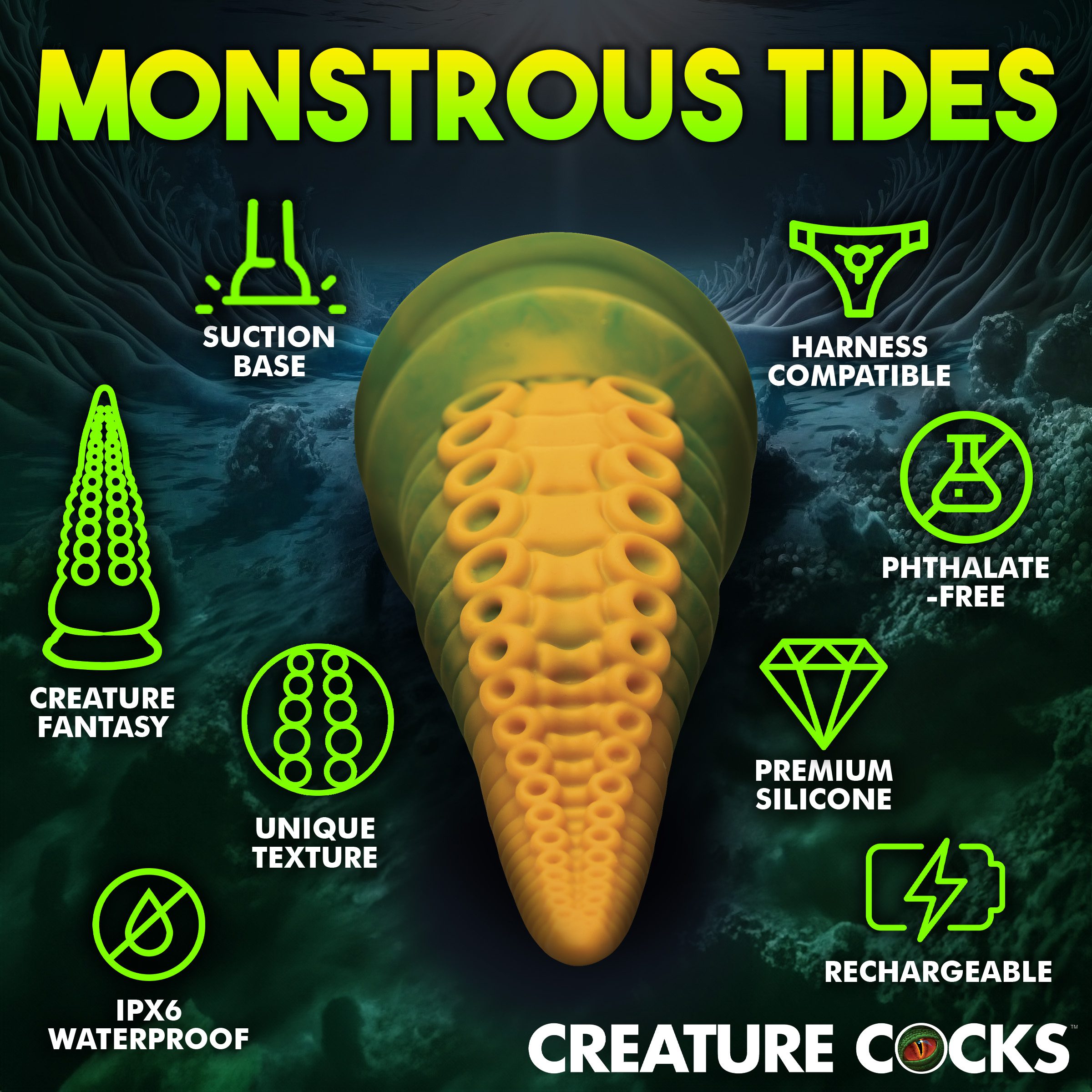 Monstropus 2.0 Vibrating Tentacle Silicone Dildo - Image 5