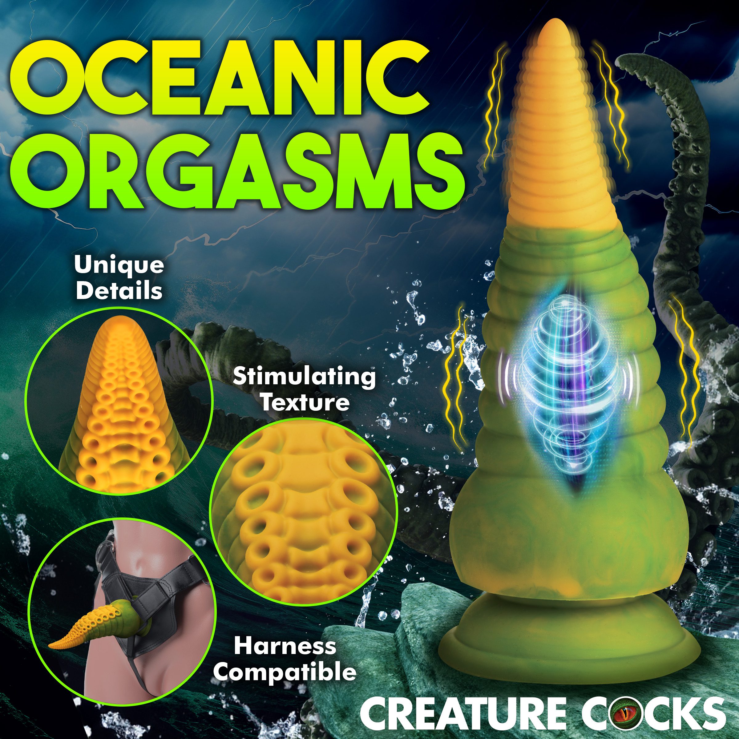 Monstropus 2.0 Vibrating Tentacle Silicone Dildo - Image 6