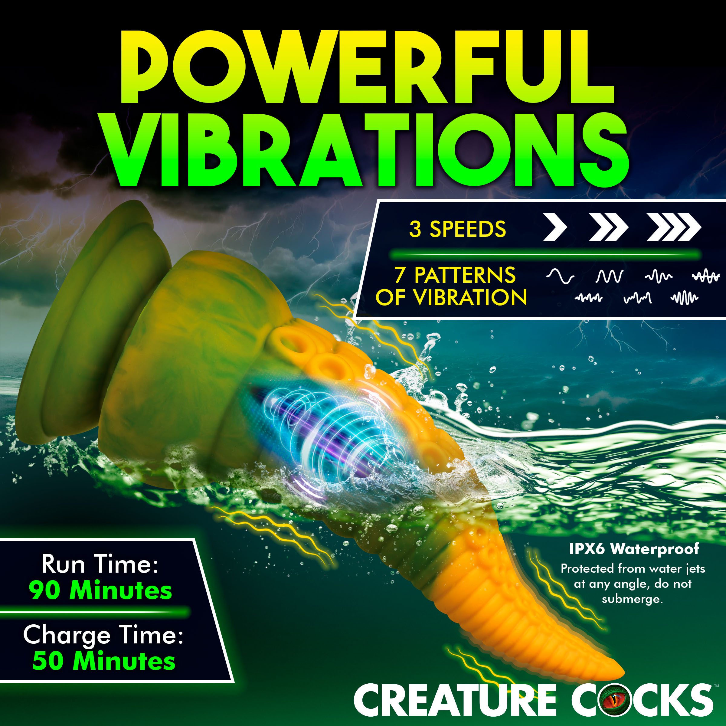 Monstropus 2.0 Vibrating Tentacle Silicone Dildo - Image 8