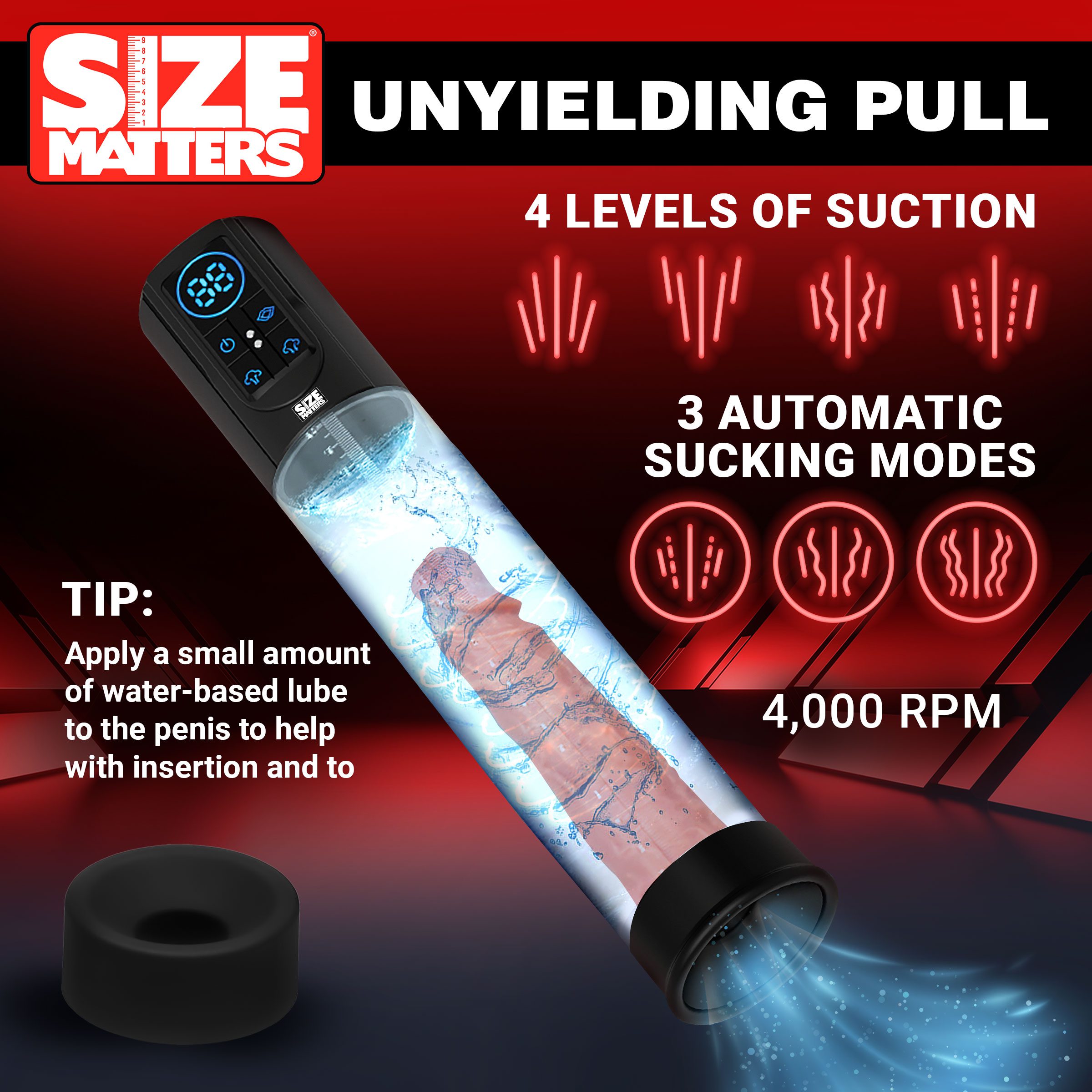Sucking Penis Pump with Digital Display - Image 3