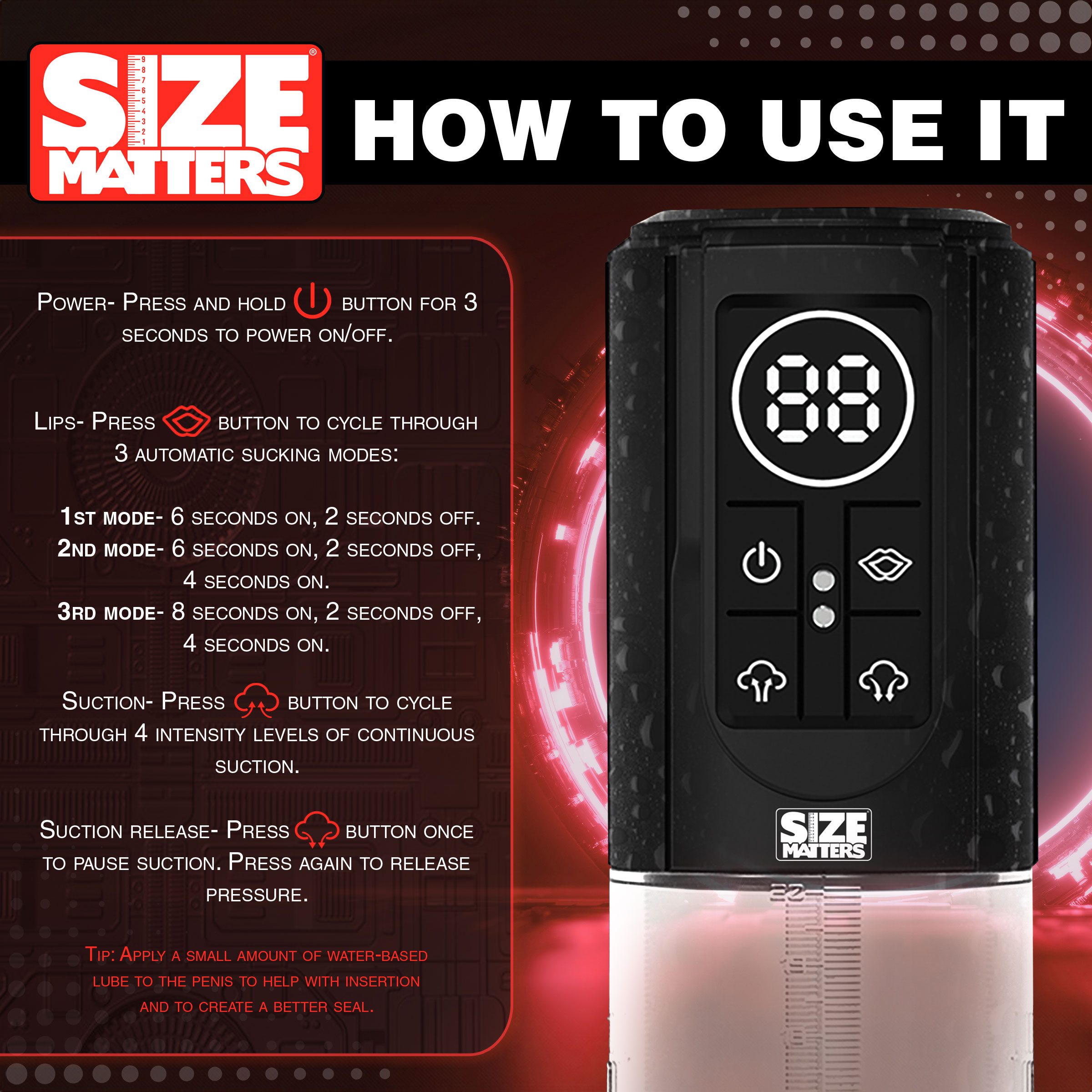 Sucking Penis Pump with Digital Display - Image 6
