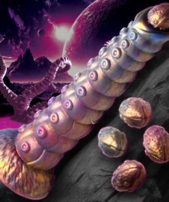 Deep Invader Tentacle Ovipositor Silicone Dildo with Eggs