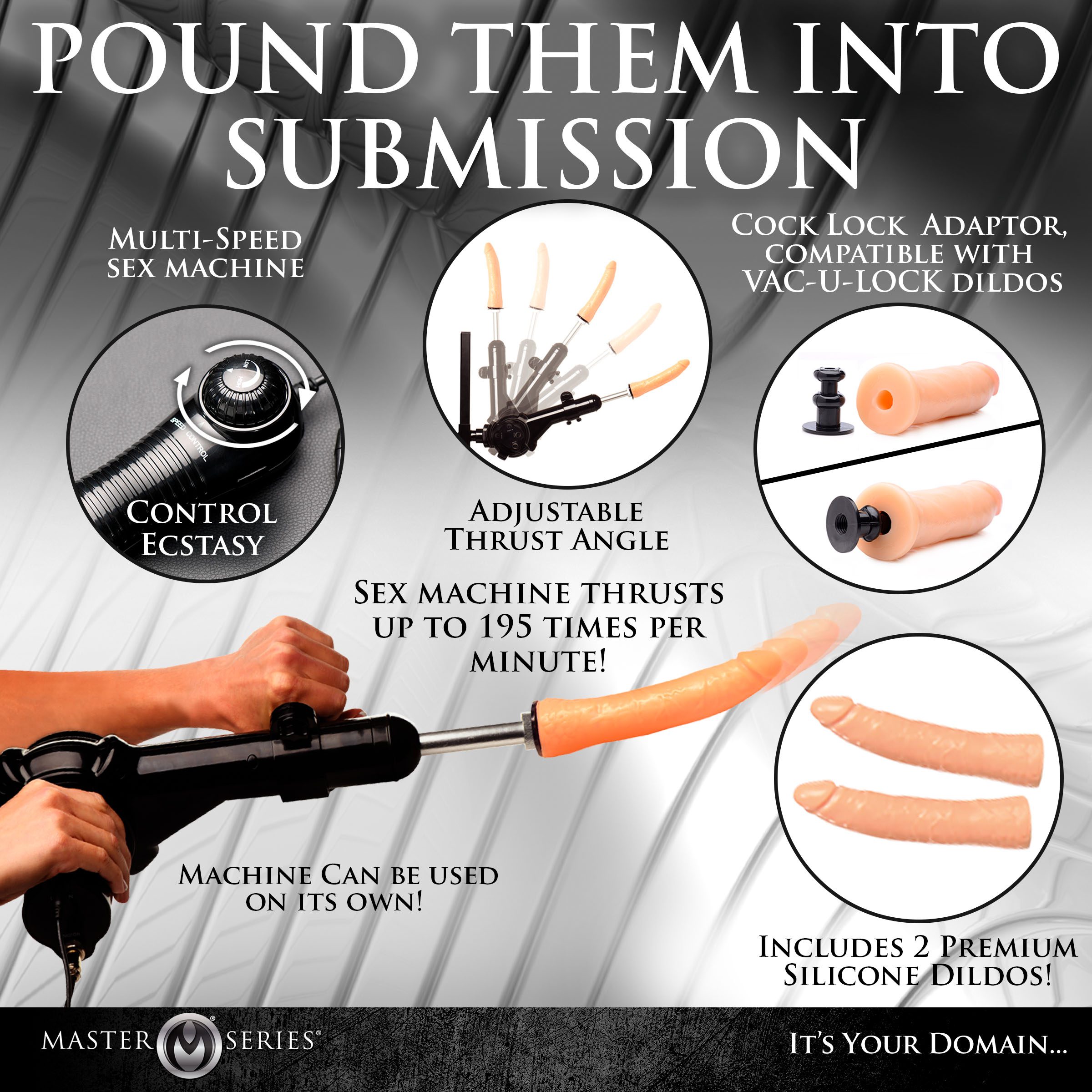 Ultimate Enforcer Forced Orgasm Tower with Sex Machine - Image 6