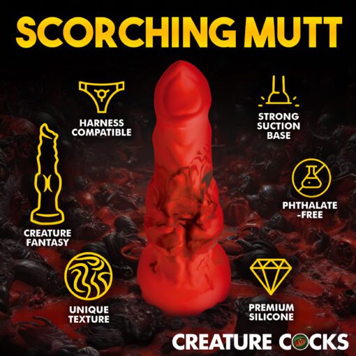 Fire Hound Silicone Dildo - Small - Image 5