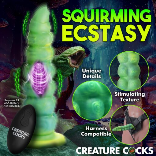 Squirmer Thrusting and Vibrating Silicone Dildo - Image 6