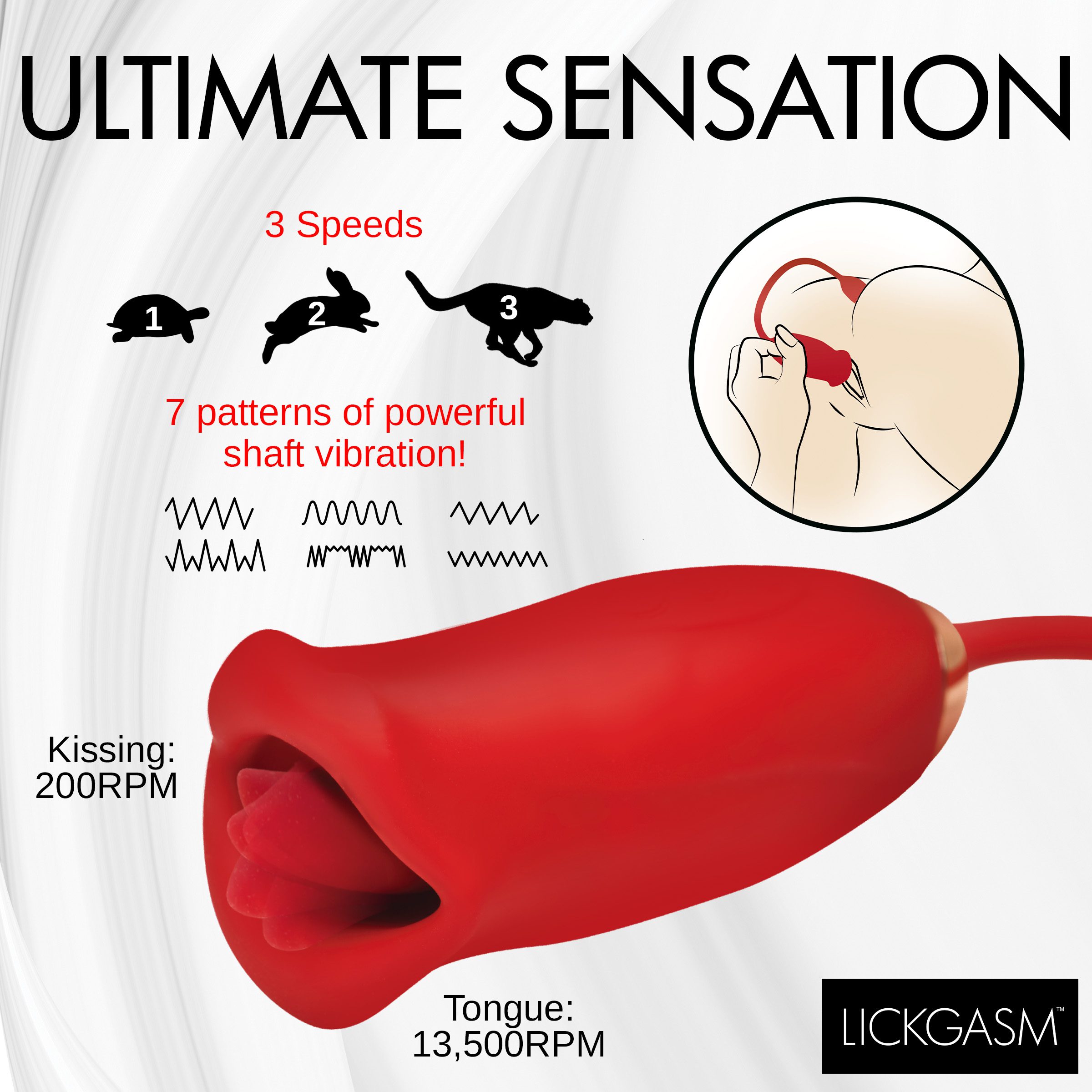 Magic Kiss Clitoral Stimulator with Thrusting Vibrator - Image 4