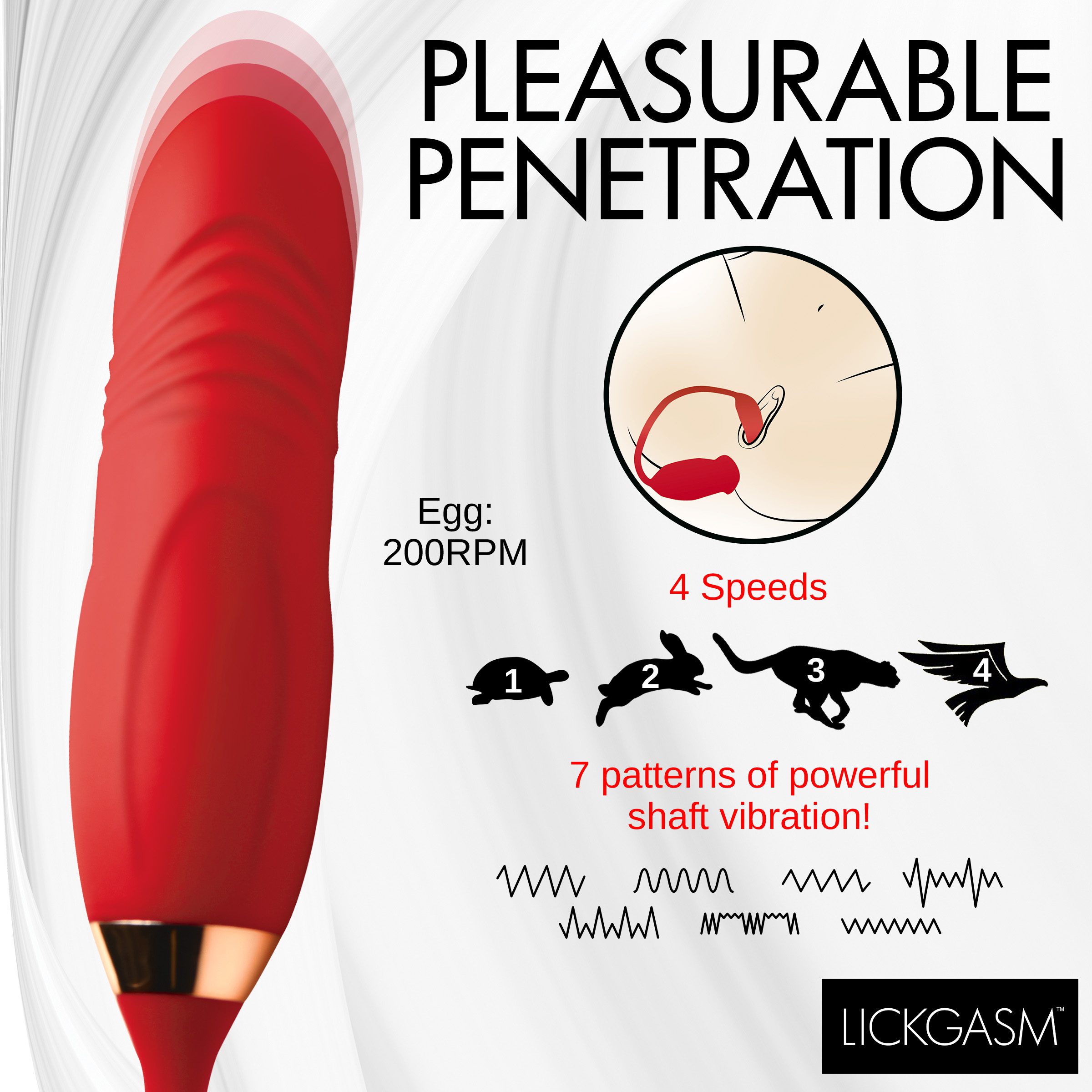 Magic Kiss Clitoral Stimulator with Thrusting Vibrator - Image 6